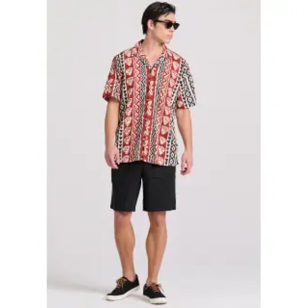 Ανδρική Βερμούδα CHINO FUNKY BUDDHA FBM009-009-03 Μαύρο - Image 3