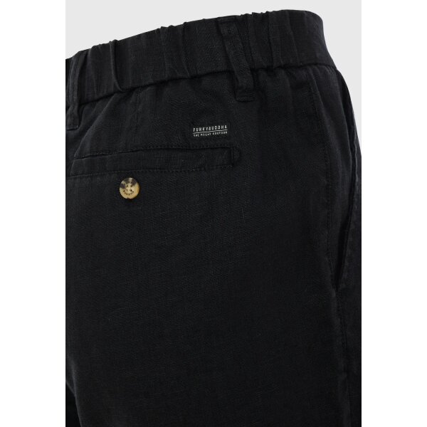 Ανδρική Βερμούδα CHINO FUNKY BUDDHA FBM009-009-03 Μαύρο - Image 7