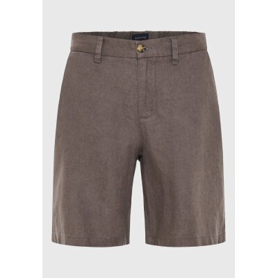 Ανδρική Βερμούδα Λινή CHINO FUNKY BUDDHA FBM009-009-03 Καφέ