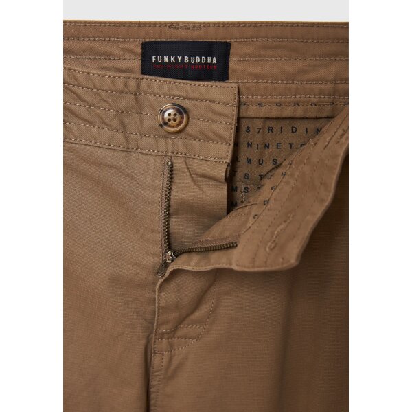 Ανδρική Βερμούδα CARGO FUNKY BUDDHA FBM009-033-03 Μπέζ - Image 6