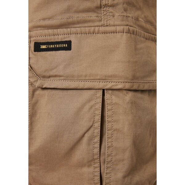 Ανδρική Βερμούδα CARGO FUNKY BUDDHA FBM009-033-03 Μπέζ - Image 7