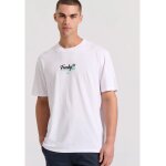 Ανδρική Μπλούζα FUNKY BUDDHA Relaxed fit FBM009-035-04 Λευκή - Image 2