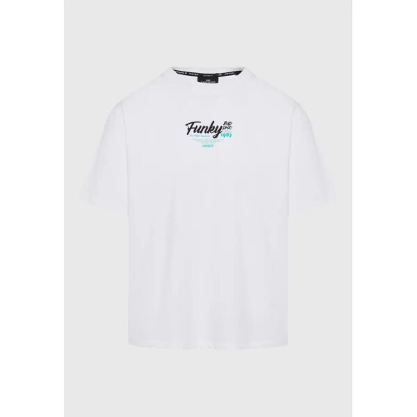 FBM009-035-04_WHITE_6 Ανδρική Μπλούζα FUNKY BUDDHA Relaxed fit FBM009-035-04 Λευκή - Image 1