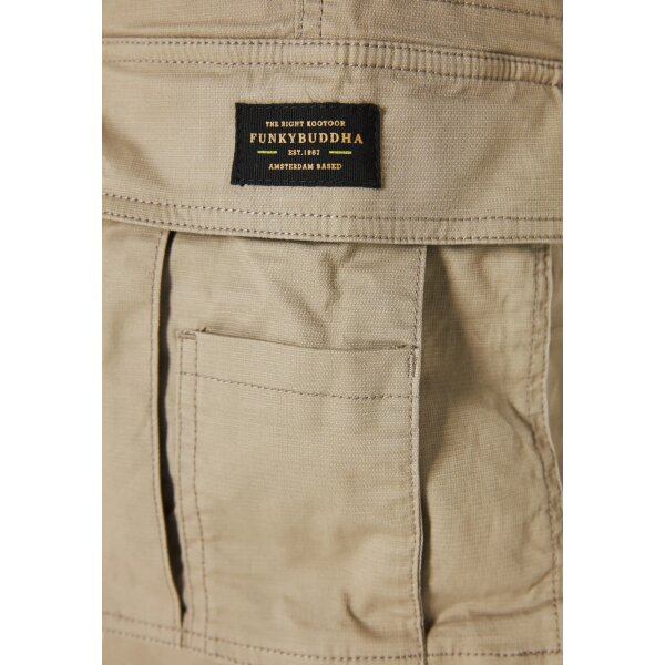 Ανδρικό Παντελόνι CARGO FUNKY BUDDHA FBM009-037-02 Μπέζ - Image 2
