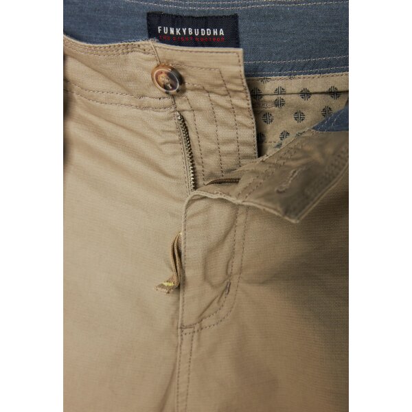 Ανδρικό Παντελόνι CARGO FUNKY BUDDHA FBM009-037-02 Μπέζ - Image 3