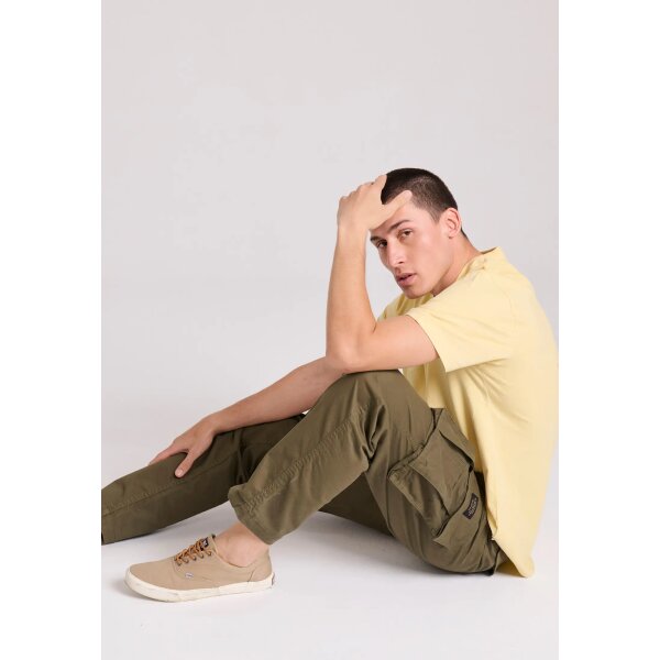 Ανδρικό Παντελόνι CARGO FUNKY BUDDHA FBM009-037-02 Χακί - Image 4