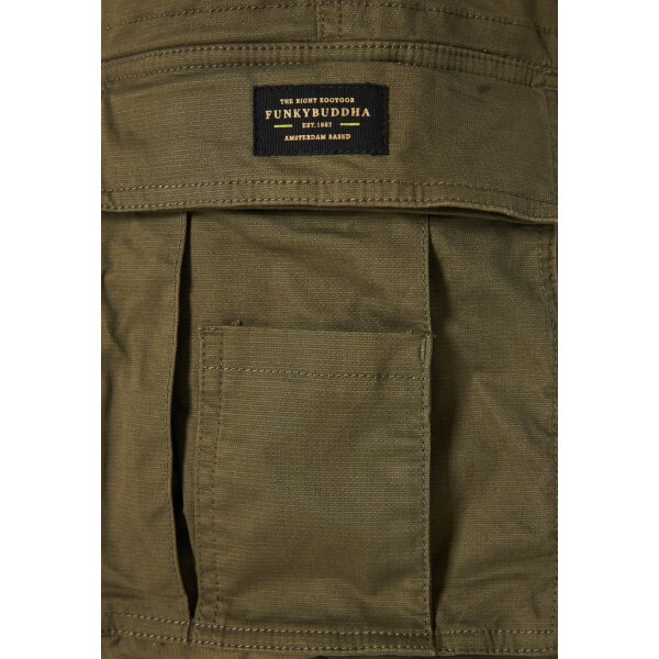 Ανδρικό Παντελόνι CARGO FUNKY BUDDHA FBM009-037-02 Χακί - Image 6