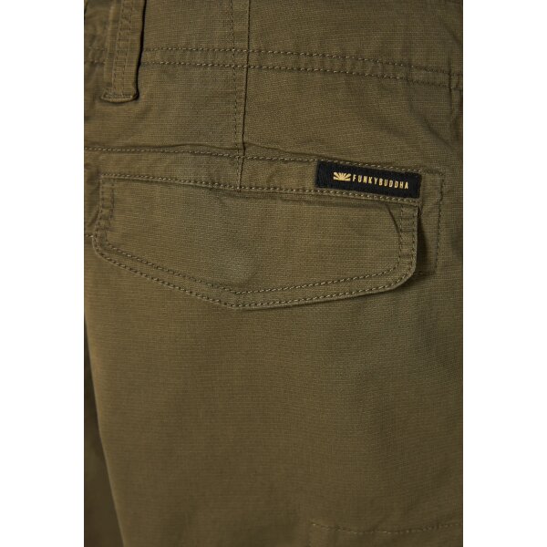 Ανδρικό Παντελόνι CARGO FUNKY BUDDHA FBM009-037-02 Χακί - Image 8