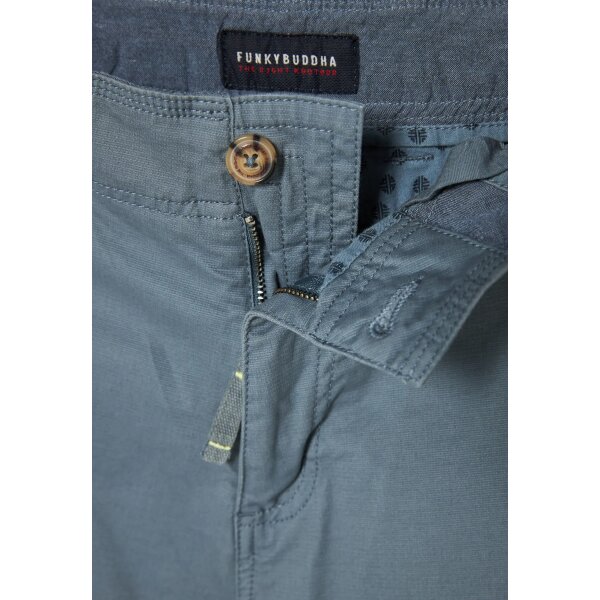 Ανδρικό Παντελόνι CARGO FUNKY BUDDHA FBM009-037-02 Μπλε - Image 3