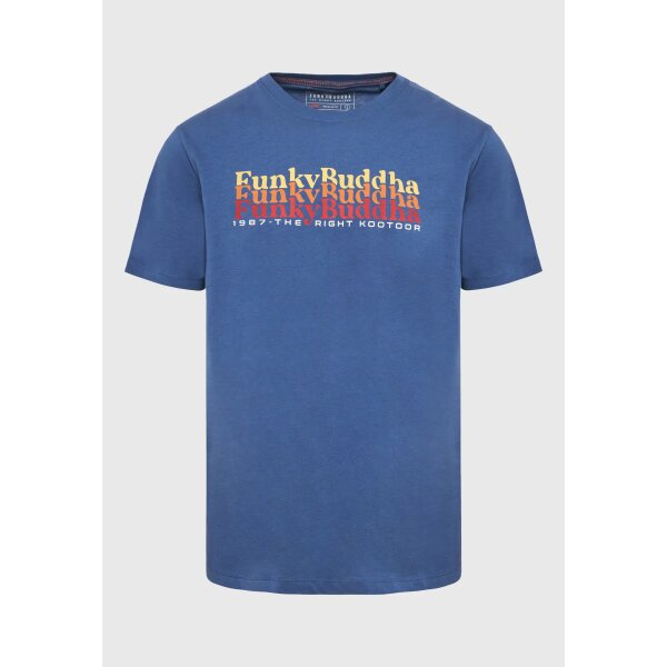 Ανδρική Μπλούζα FUNKY BUDDHA FBM009-044-04 Μπλε - Image 1