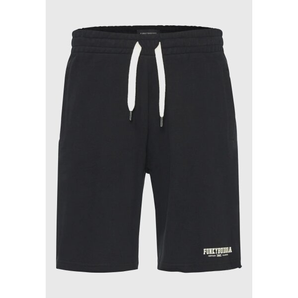 Ανδρική Βερμούδα Φούτερ FUNKY BUDDHA FBM009-050-03 Μαύρο - Image 1
