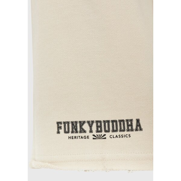 Ανδρική Βερμούδα Φούτερ FUNKY BUDDHA FBM009-050-03 Μπεζ - Image 2