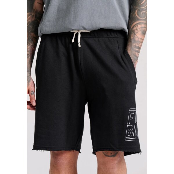 Ανδρική Βερμούδα Φούτερ FUNKY BUDDHA FBM009-051-03 Μαύρο - Image 1