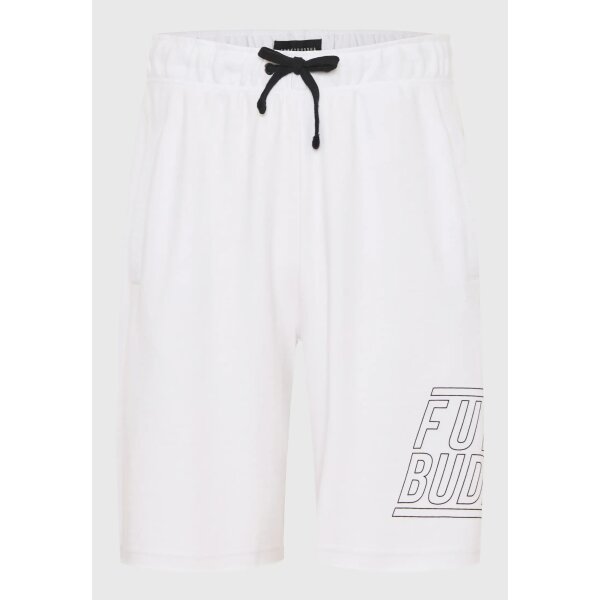 Ανδρική Βερμούδα Φούτερ FUNKY BUDDHA FBM009-051-03 Λευκό - Image 1