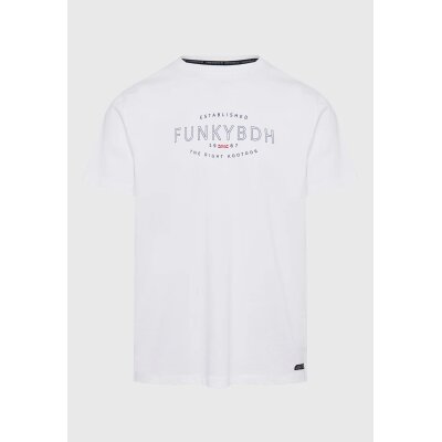 Ανδρική Μπλούζα FUNKY BUDDHA FBM009-094-04 Λευκό