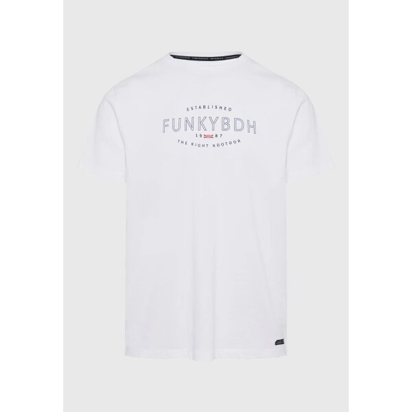FBM009-094-04_WHITE_6 Ανδρική Μπλούζα FUNKY BUDDHA FBM009-094-04 Λευκό - Image 1