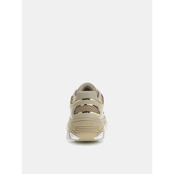 FLJNORELE12-SAND-ALT3 Γυναικείο Sneakers Runners norina με σουέτ τμήματα  FLJNORELE12  GUESS - Image 4