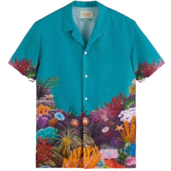 Ανδρικό Πουκάμισο SCOTCH AND SODA PLACEMENT PRINT175718 Πράσινο - Image 1