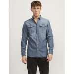 Ανδρικό Πουκάμισο Τζιν JACK & JONES 12138115 Μπλε - Image 5
