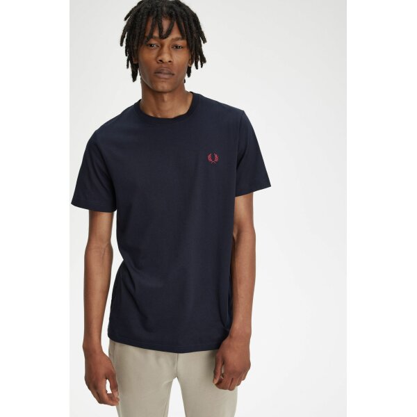 Ανδρική Μπλούζα CREW NECK FRED PERRY M1600 Μπλε - Image 2