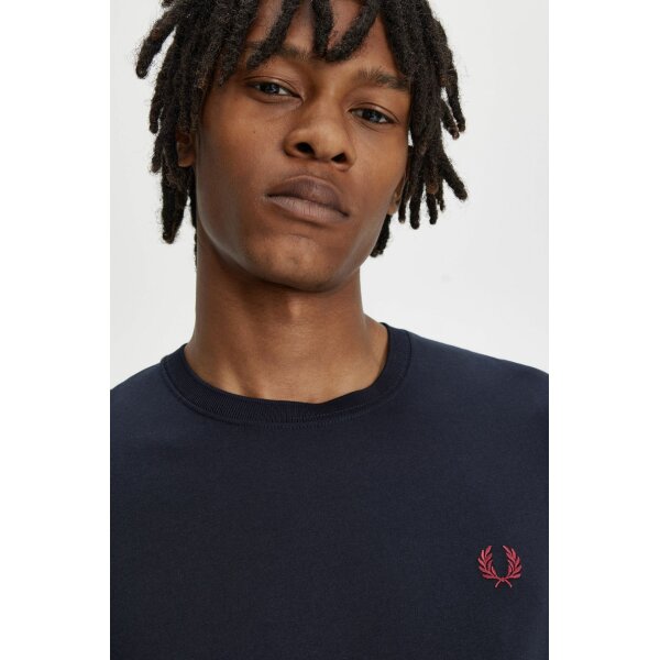Ανδρική Μπλούζα CREW NECK FRED PERRY M1600 Μπλε - Image 3
