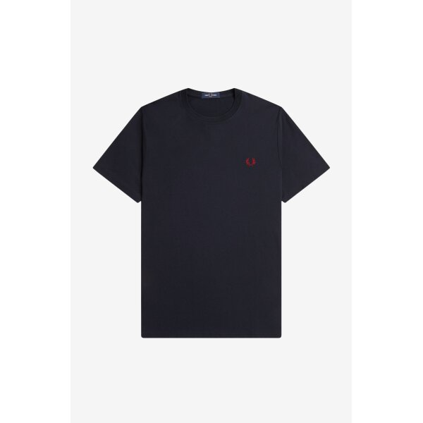 M1600_V73_V2_Q124_FLATFRONT Ανδρική Μπλούζα CREW NECK FRED PERRY M1600 Μπλε - Image 1