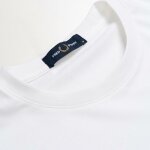 Ανδρική Μπλούζα FLOCKED LAUREL FRED PERRY M7708 Λευκό - Image 3