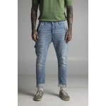 Ανδρικό Παντελόνι Τζιν COZI JEANS 63-MORONE 2 Μπλέ Ξεθωριασμένο - Image 4