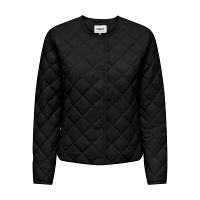 ΓΥΝΑΙΚΕΙΟ ΜΠΟΥΦΑΝ ΚΟΝΤΟ ΜΑΥΡΟ ONLVALENTINA O-NECK QUILT JACKET CC OTW 15312180