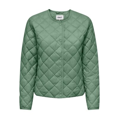 ΓΥΝΑΙΚΕΙΟ ΜΠΟΥΦΑΝ ΚΟΝΤΟ ΠΡΑΣΙΝΟ ONLVALENTINA O-NECK QUILT JACKET CC OTW 15312180