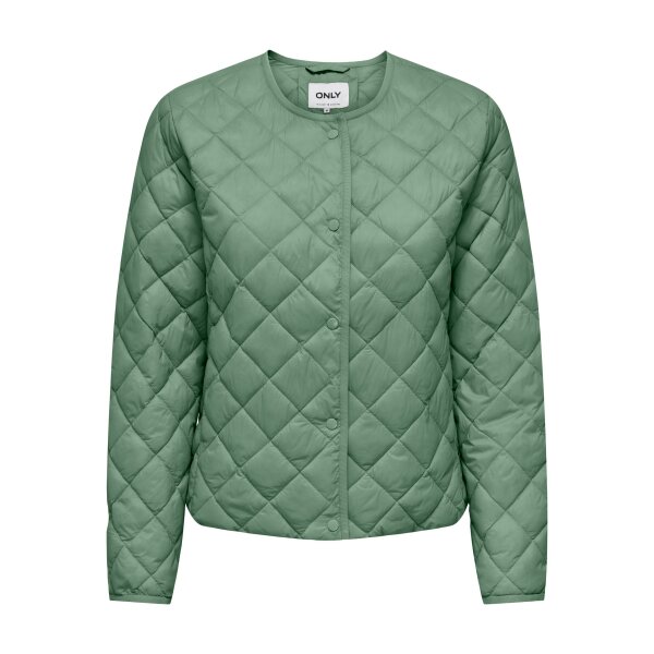 ONLY_Autumnwinter_4456176_15312180 ΓΥΝΑΙΚΕΙΟ ΜΠΟΥΦΑΝ ΚΟΝΤΟ ΠΡΑΣΙΝΟ ONLVALENTINA O-NECK QUILT JACKET CC OTW 15312180 - Image 1
