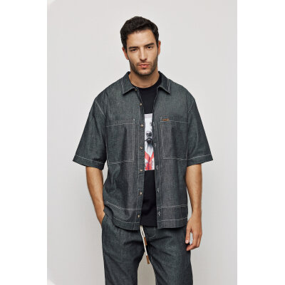 Ανδρικό Πουκάμισο P/COC P-184600206 Μαύρο