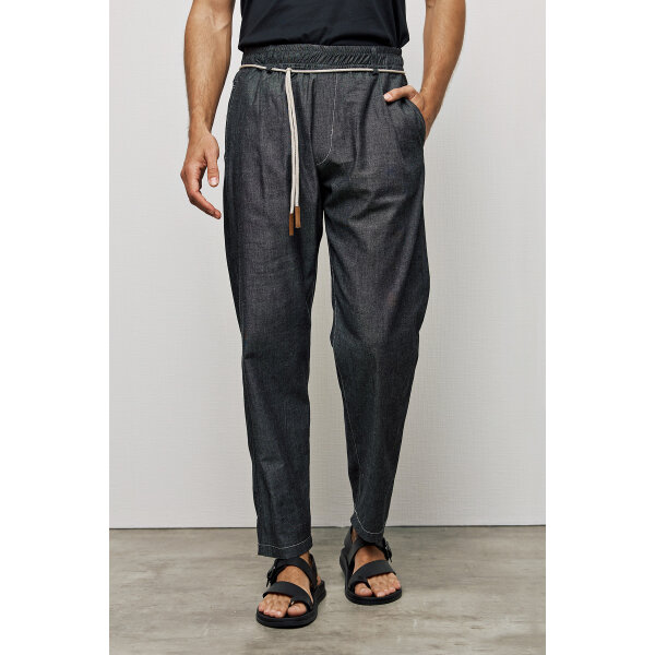 P-1847_005_02 Ανδρικό Παντελόνι P/COC P-184700505 Μαύρο - Image 3