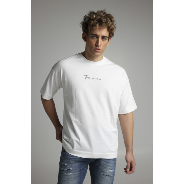 Ανδρική Μπλούζα COZI JEANS 63-S24-21 over size Λευκό - Image 1