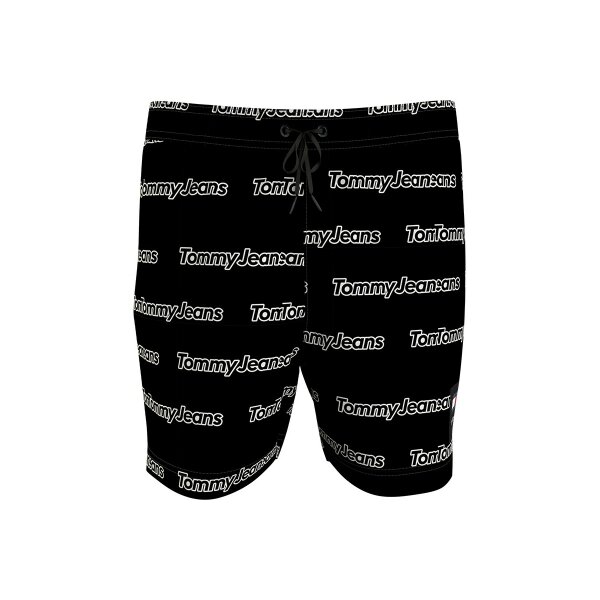 UM0UM03150 0GN-1200x800 Ανδρικό Μαγιό Βερμούδα TOMMY JEANS DRAWSTRING AOP PRINT UM0UM03150 Μαύρο - Image 1