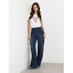 Γυναικείο T-shirt με τριγωνικό λογότυπο Λευκό GUESS W1YI1BI3Z14-G011 - Image 2