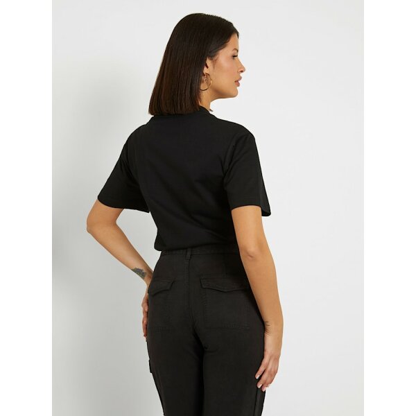 Γυναικείο T-shirt με λογότυπο μπροστά Μαύρο GUESS  W4GI16I3Z14-JBLK - Image 3