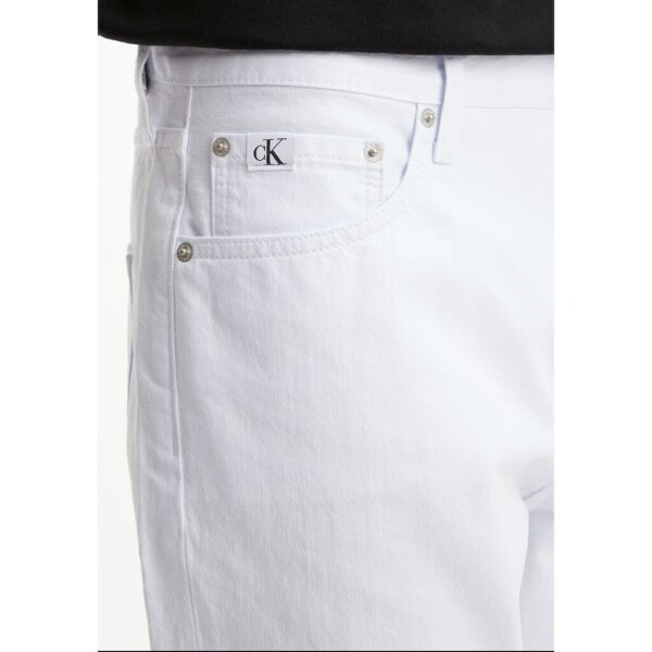 ae9616fc8a2ec4d8354097b101ed303c Ανδρικό Παντελόνι Τζιν CALVIN KLEIN J30J326080 DAD JEANS Λευκό - Image 4