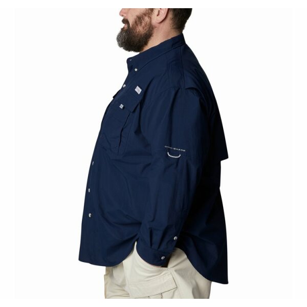 andriko-poukamiso-bahama-ii-l-s-shirt-normal (3) Ανδρικό Πουκάμισο COLUMBIA PLUS SIZE 1011622 Μπλε - Image 4