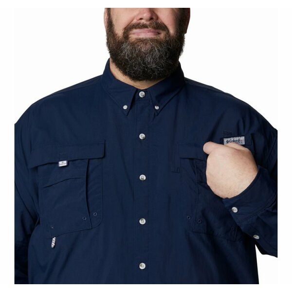 andriko-poukamiso-bahama-ii-l-s-shirt-normal (4) Ανδρικό Πουκάμισο COLUMBIA PLUS SIZE 1011622 Μπλε - Image 5