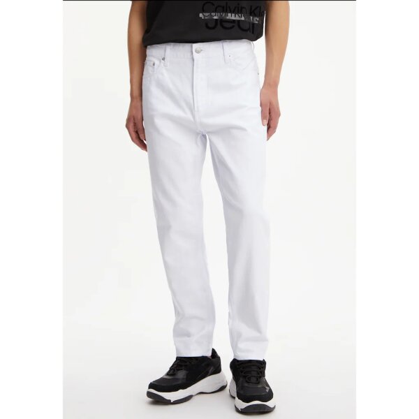 b2339ce6055fad3f0591fd52eec202c1 Ανδρικό Παντελόνι Τζιν CALVIN KLEIN J30J326080 DAD JEANS Λευκό - Image 1