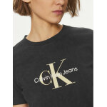 Γυναικείο T-Shirt Calvin Klein Archival Monologo J20J223272 Μαύρο Regular Fit - Image 4
