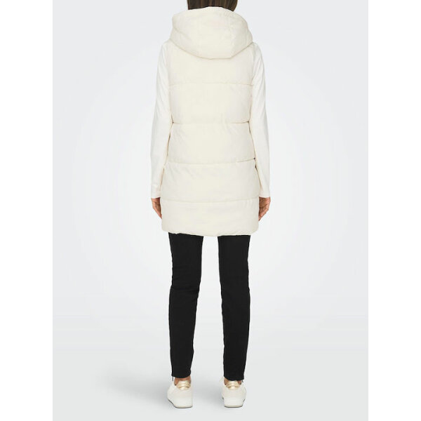 fixedratio_20231103135910_c8f6e07d ΓΥΝΑΙΚΕΙΟ ΜΠΟΥΦΑΝ ΑΜΑΝΙΚΟ ΕΚΡΟΥ ONLASTA PUFFER WAISTCOAT CC LIFE OTW 15300256 - Image 3