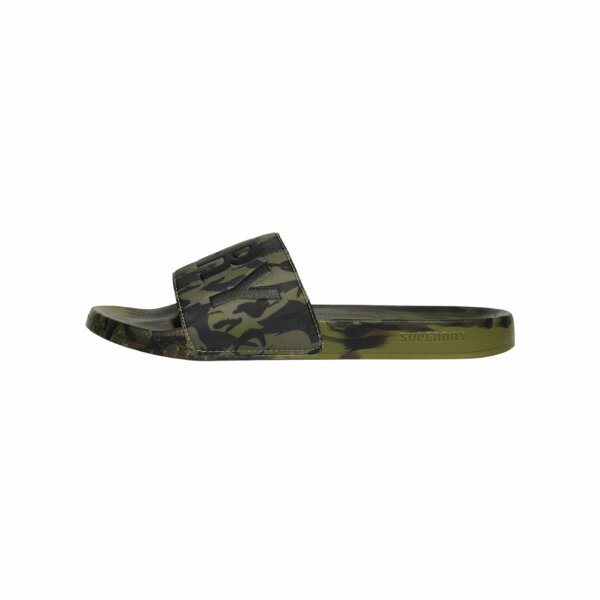 h6779-2 (1) Ανδρική Παντόφλα SUPER DRY CAMO VEGAN MF310261A Χακί - Image 2