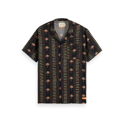 Ανδρικό Πουκάμισο SCOTCH AND SODA PRINTED VISCOSE 177054 Μαύρο