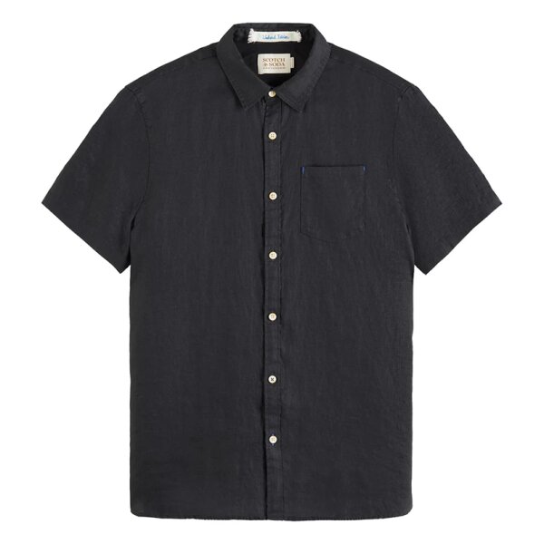 Ανδρικό Πουκάμισο SCOTCH AND SODA LINEN 177148 Μαύρο - Image 1