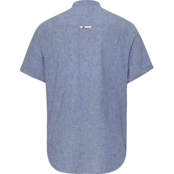 thumbnail-2 Ανδρικό Πουκάμισο Mαο Λινο TOMMY JEANS DM0DM18965 Μπλε - Image 2