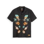 Ανδρικό Πουκάμισο SCOTCH AND SODA PRINTED VISCOSE 175721 Μαύρο