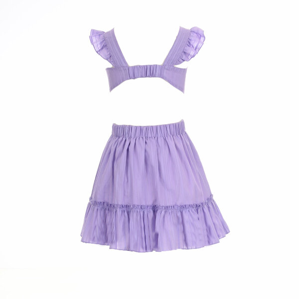 Παιδικό φόρεμα για κορίτσια M&B cut out λιλά 07-2330-00 - Image 2
