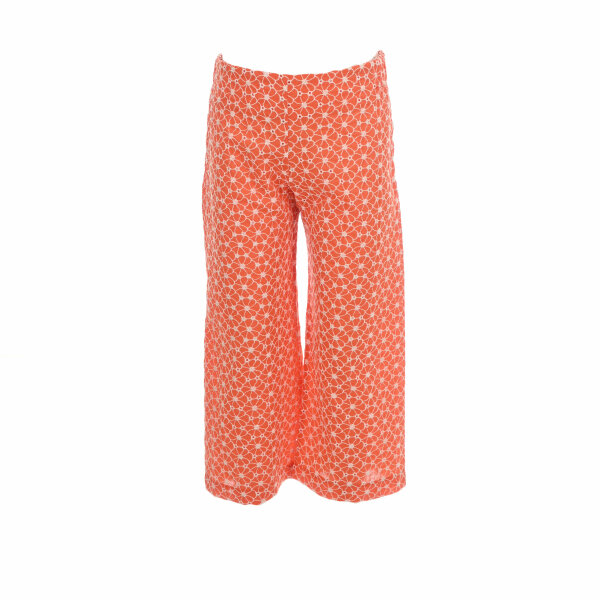 07-2401-00 Παιδική παντελόνα για κορίτσια M&B με κέντημα all over πορτοκαλί  07-2401-00 - Image 1